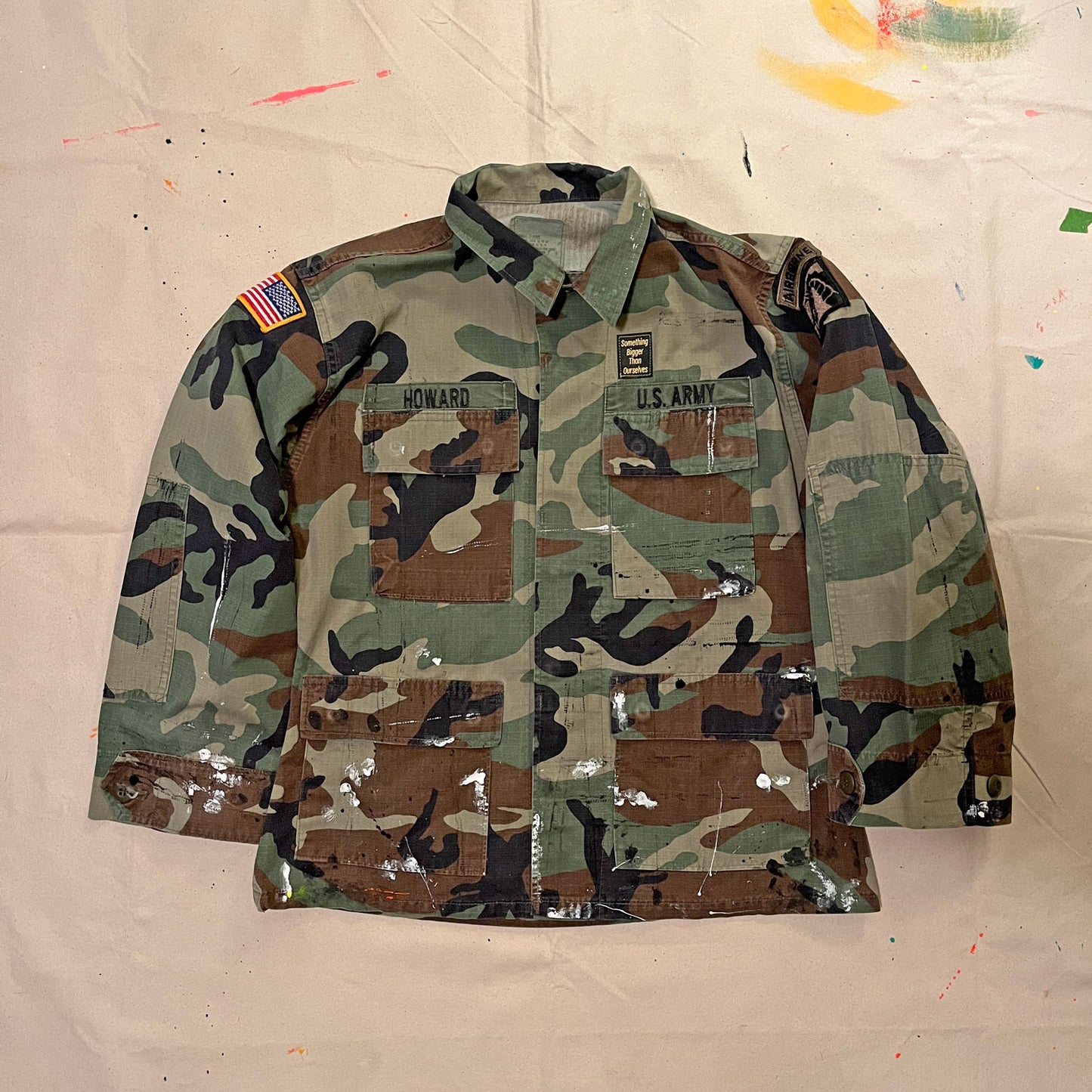 BUCKIN' VINTAGE CAMO ARMY JACKET - HOWARD - SMALL