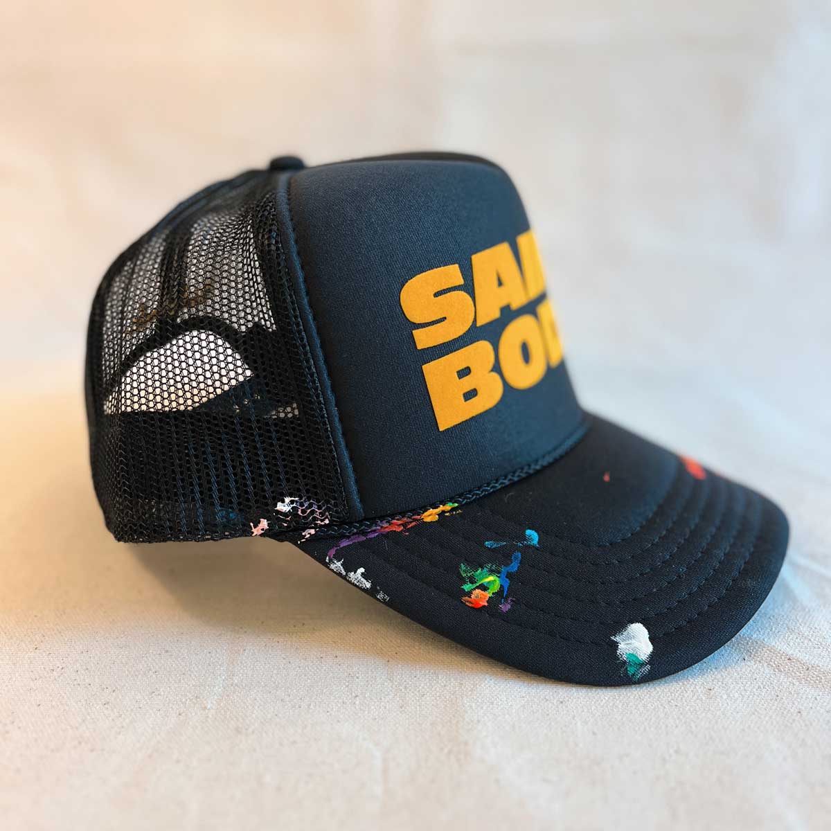 SB Hand Painted Trucker GOLD #4/11 - High Crown