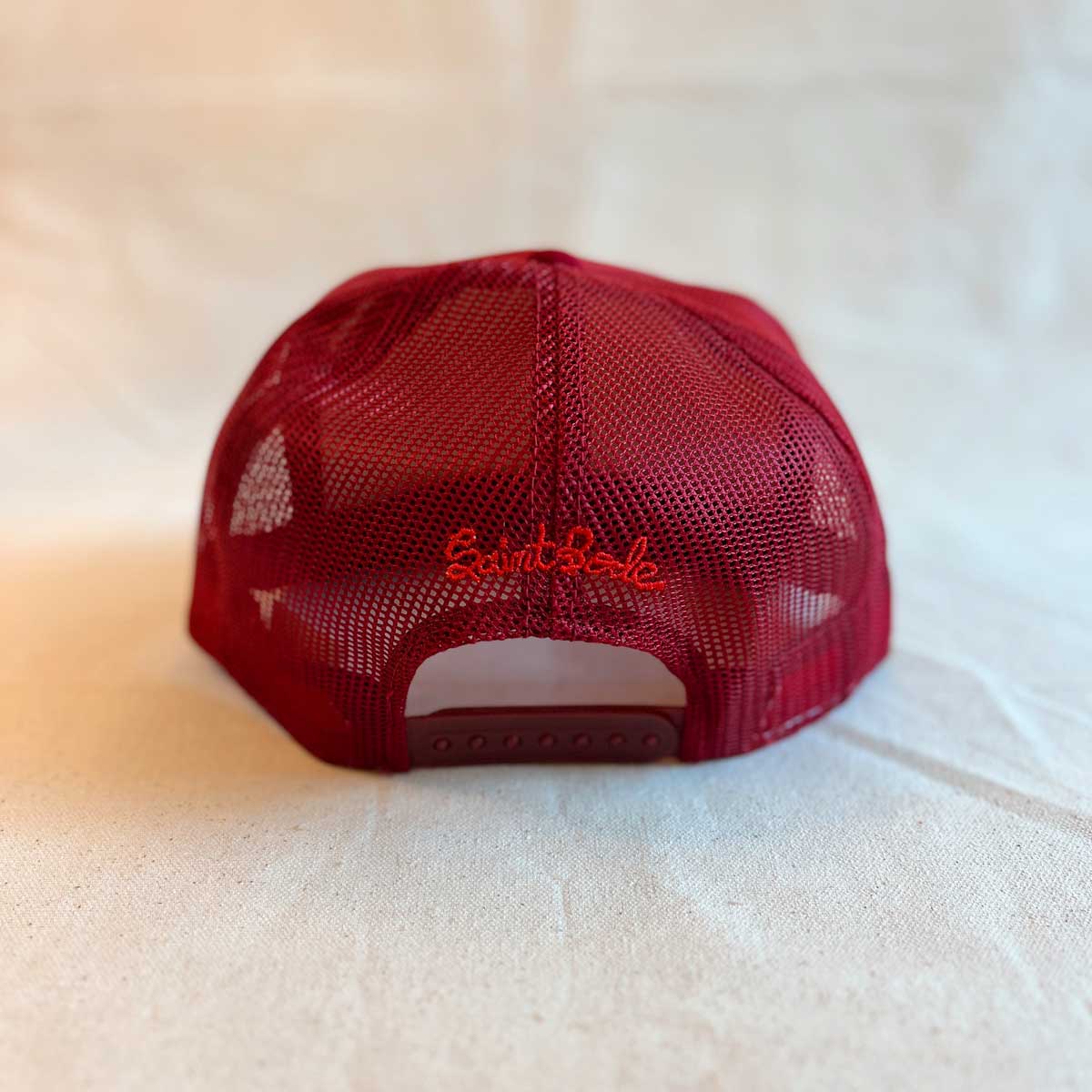 Vintage SB Hand Painted Trucker RED #2/12 - High Crown