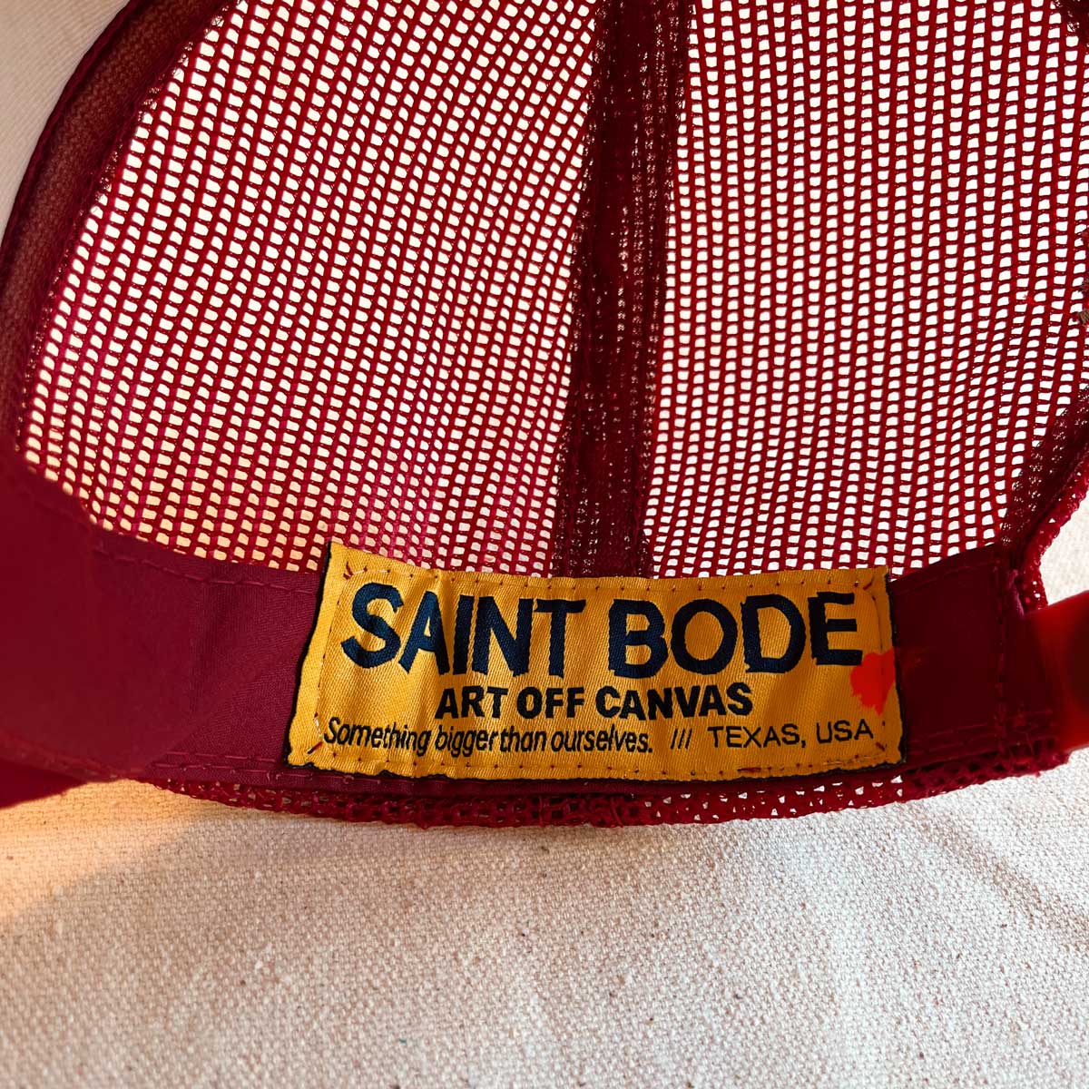 Vintage SB Hand Painted Trucker RED #2/12 - High Crown