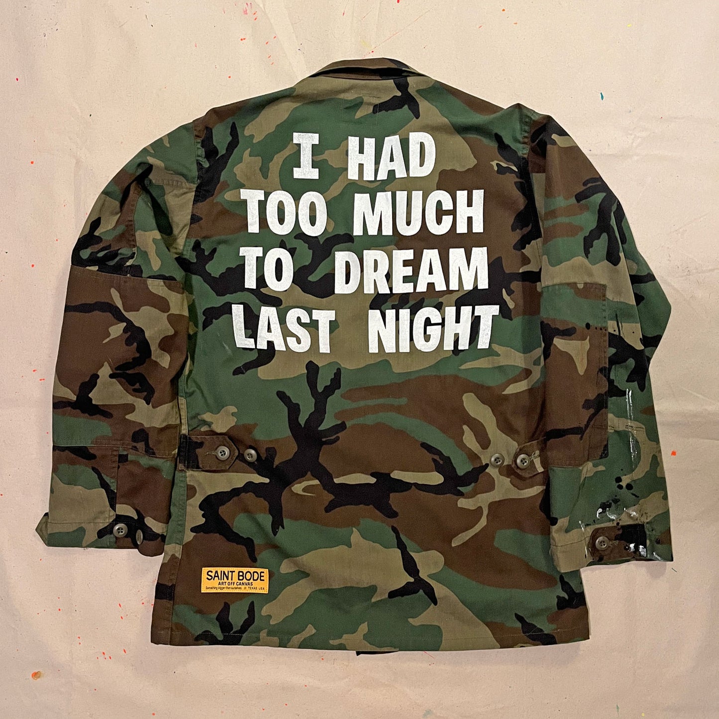 DREAM VINTAGE CAMO ARMY JACKET BLANK - SMALL
