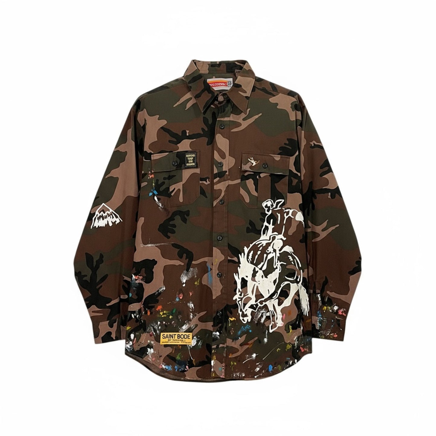 VINTAGE CAMO WINCHESTER - BUTTON DOWN SHIRT - XL