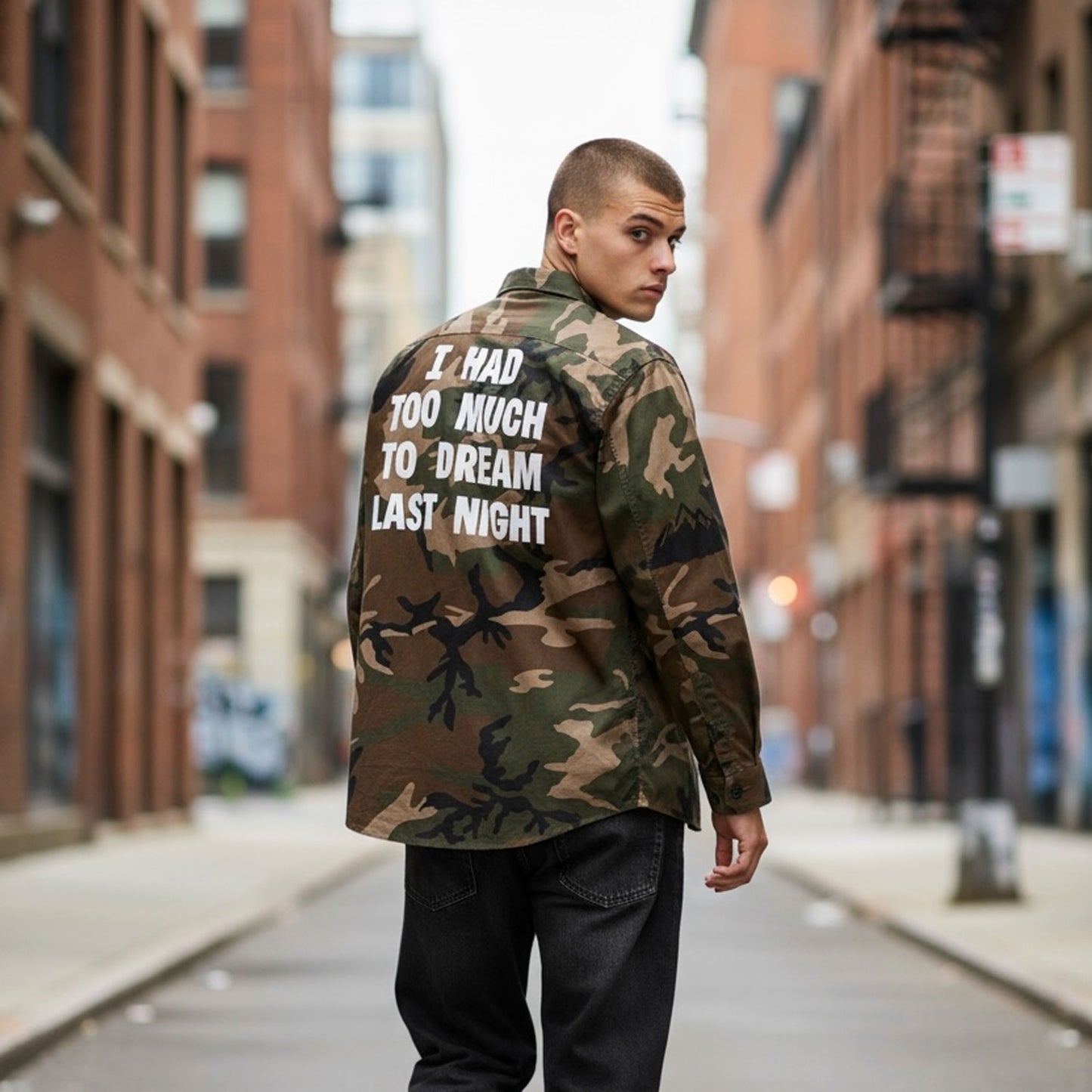 VINTAGE CAMO WINCHESTER - BUTTON DOWN SHIRT - XL