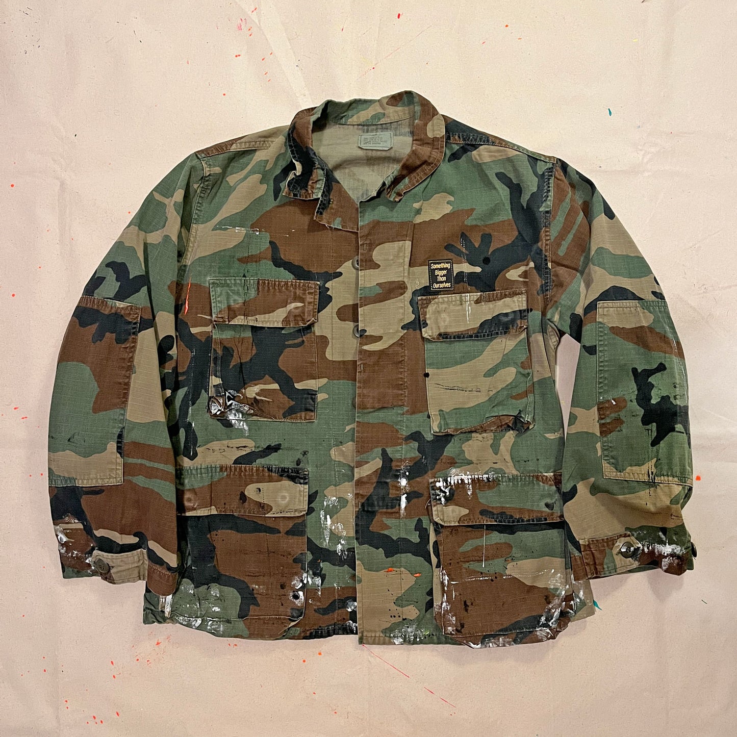 DREAM VINTAGE CAMO ARMY JACKET GRID BLANK - SMALL