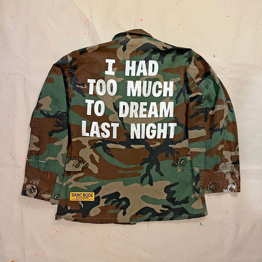 DREAM VINTAGE CAMO ARMY JACKET GRID BLANK - SMALL
