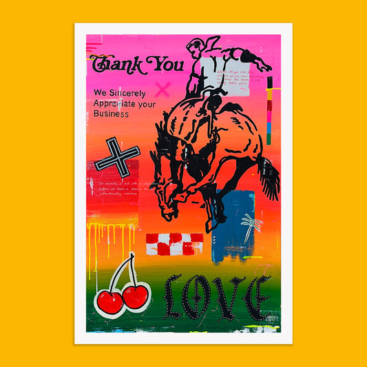 "LOVE BUCK" GICLÉE PRINT - 9.5" X 14"