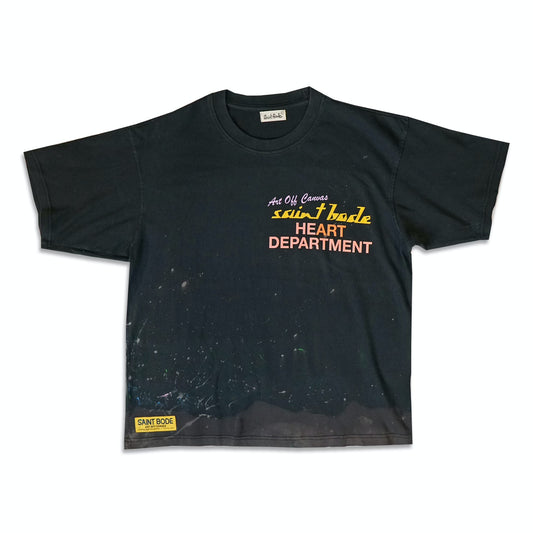 HEART DEPARTMENT PALETTE TEE - FADED BLACK