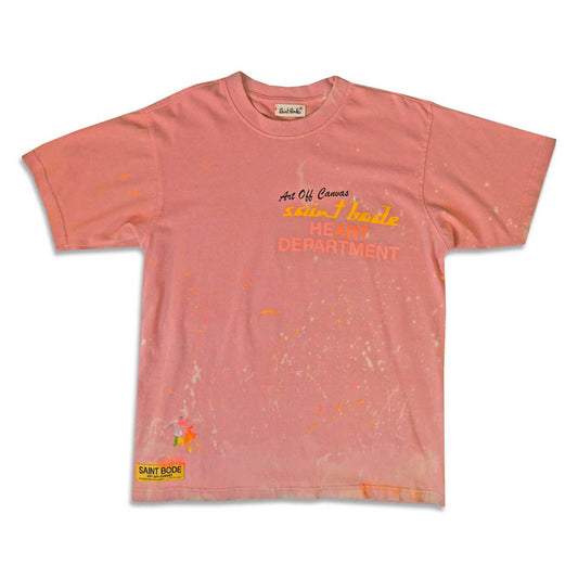 HEART DEPARTMENT PALETTE TEE - SALMON