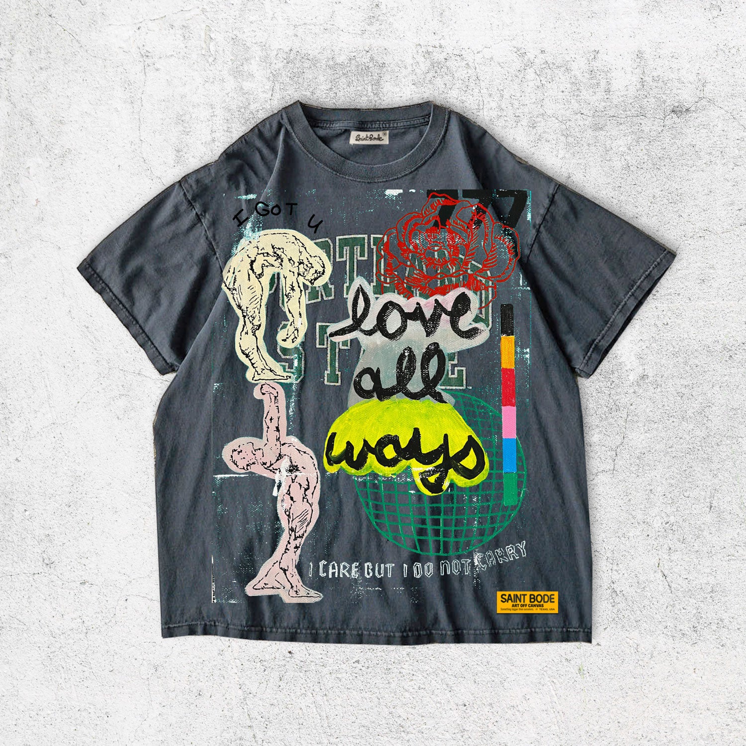 ★ORIGINALアート GIVE LOVE Away 2day NEW! PRE-SALE! VINTAGE SINGLE-STITCH TEE - LOVE ALL WAYS ART