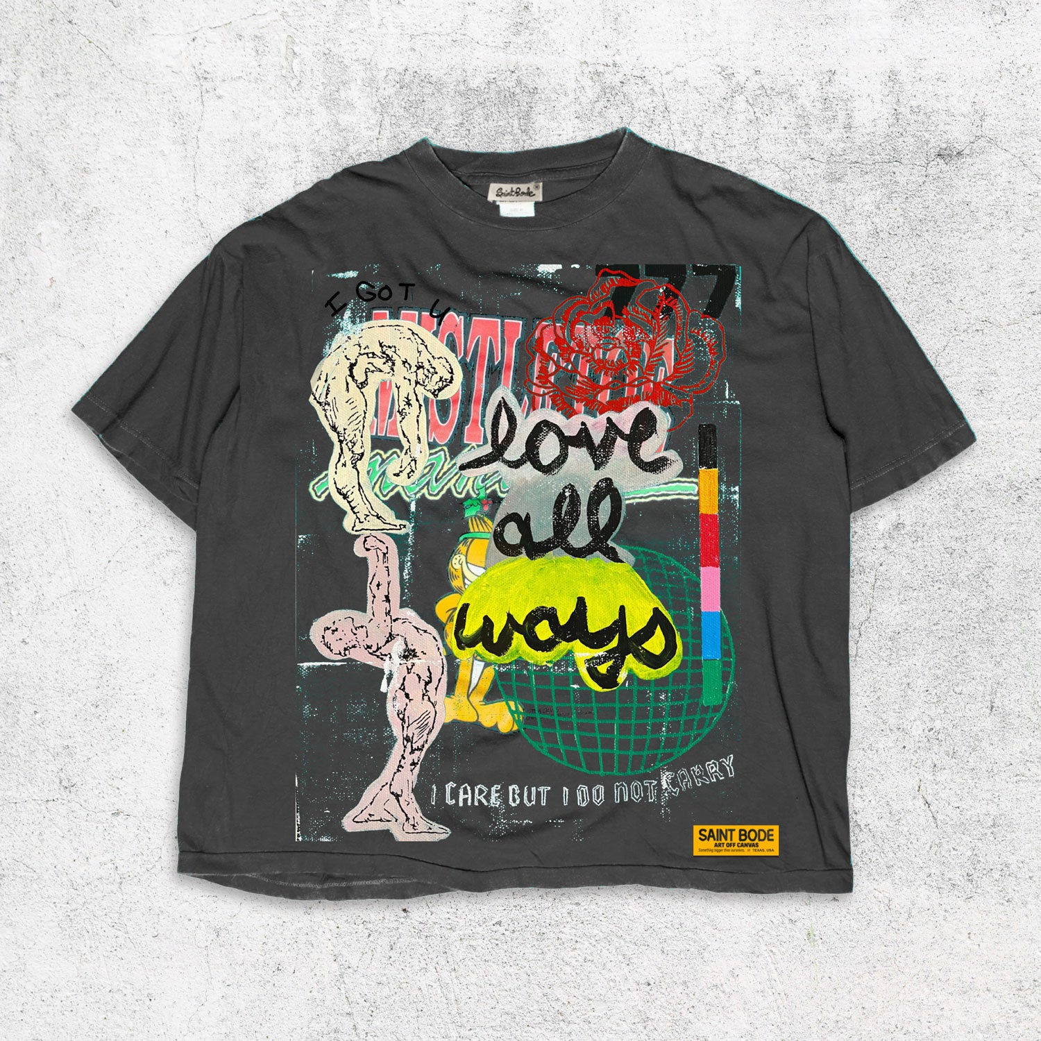 ★ORIGINALアート GIVE LOVE Away 2day NEW! PRE-SALE! VINTAGE SINGLE-STITCH TEE - LOVE ALL WAYS ART