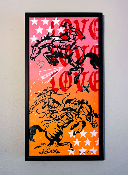 "STAR BUCKS" 12" X 24" CANVAS - FRAMED